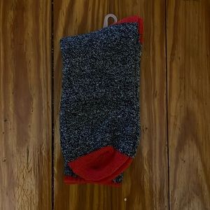 NWOT Grey and Red Socks